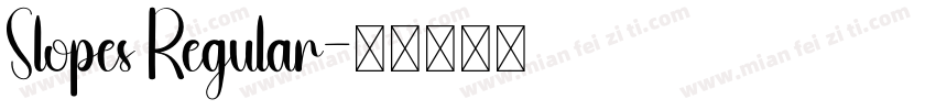 Slopes Regular字体转换